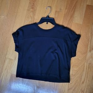 Basic black crop top